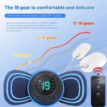 Load image into Gallery viewer, Portable Electric Neck Massager Muscle Stimulator Remote Control Body Health