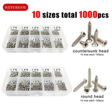 Load image into Gallery viewer, 1000pcs Mini Micro Screw Set Stainless Steel Kit for Toy Car Glasses Phone