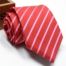 Load image into Gallery viewer, Classic Stripe Necktie Men Business Formal Wedding Tie 8cm Blue Black Pink Red Neck Ties Fashion Shirt Dress Accessories