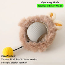 Load image into Gallery viewer, Dog Cat Interactive Ball Toy Automatic Rolling Ball Faux Tail Rechargeable Smart Pet Electric Toy Dog Cat Training Imitate Mouse
