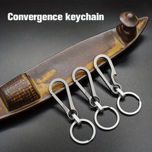 Load image into Gallery viewer, Titantium Carabiner Keychain Carabiner Hook Key Ring Key Holder with Bottle Opener for Camping Hiking Fishing Travel Outdoor