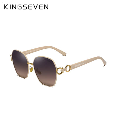 KingSeven 2023 Vintage Polarized Women Sunglasses UV400 Retro Butterfly Square