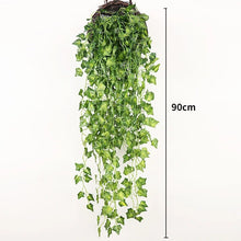 Load image into Gallery viewer, 90cm Artificial Plant Vine Home Decoration Hanging Plastic Leaf Grass Garland Outdoor Wedding Party Decorations Fake Rattan Ivy