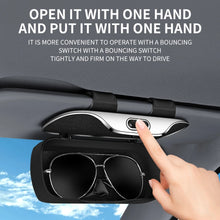 Load image into Gallery viewer, Multifunction Car Glasses Box Portable Car Sunglasses Holder Car Driving Glasses Holder Eyeglass Case Sun Visor