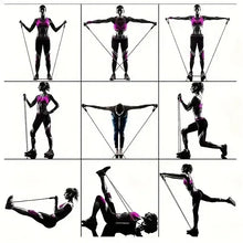 Load image into Gallery viewer, 11PCS Fitness Bodybuilding Elastic Bands Pull Rope Workout Bands Resistance Bands Latex Tubes Pedal Excerciser Crossfit Fit