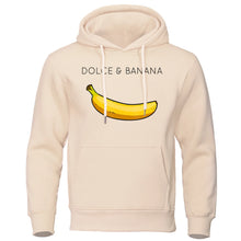 Load image into Gallery viewer, Dolce &amp; Banana Men&#39;s Hoodie Funny Print Casual Warm Fleece Streetwear Sweatshirt