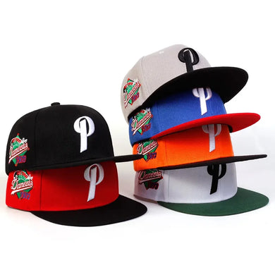 Unisex P Letter Embroidery Hip-hop Hat Adjustable Outdoor Casual Baseball Cap Sunscreen