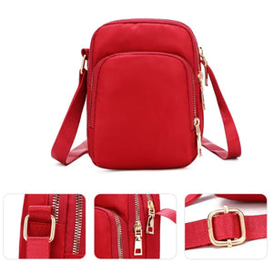 Women's Waterproof Shoulder Bag Crossbody Multifunction Handbag Zipper Purse