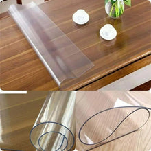 Load image into Gallery viewer, 1pcs Soft Glass Table Mat 2mm PVC Transparent Tablecloth Waterproof Rectangular Table Cover Pad Kitchen Oil-Proof Table Mat