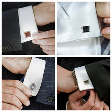 Load image into Gallery viewer, Luxury Men&#39;s Cufflinks &amp; Tie Clip Set - Wedding Guest Gift Fashion Jewelry