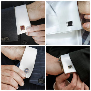 Luxury Men's Cufflinks & Tie Clip Set - Wedding Guest Gift Fashion Jewelry