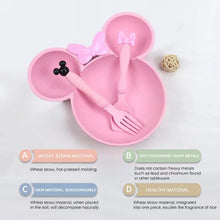 Load image into Gallery viewer, 3Pcs Cartoon Baby Bowl Set - Kids Dinner Tableware with Spoon &amp; Fork
