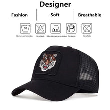 Load image into Gallery viewer, Tiger Embroidery Baseball Cap: Unisex Outdoor Adjustable Sunscreen Hat