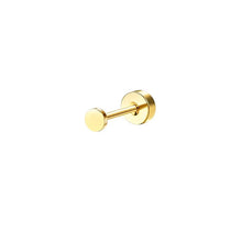 Load image into Gallery viewer, Bobisty 1pc Earrings Surgical Stainless Steel Earrings for Women Dainty Flat Back Earring Stud Hoop Cartilage for Sensitive Ears