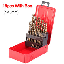 Load image into Gallery viewer, M35 Cobalt Metal Drill Straight Shank Twist Drill Bit Set HSS-Co Hole Opener Tool For Stainless Steel Metal Iron Woodworking