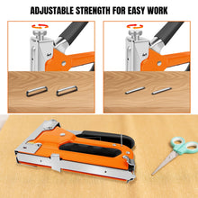Load image into Gallery viewer, DayPlus Staple Gun, 3-in-1 Upholstery Manual Brad Nailer Kit with Stapler Remover for Woodworking Furniture DIY, 3000 Staples