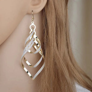 Cute Frosted Heart Earrings: Clip-On, Geometric, Summer