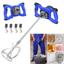 Load image into Gallery viewer, 2600W Portable Electric Cement Mixer, 6 Speed Handheld Mixer Stirring Tool for Mixing Grout Paint Mortar Mud Plaster Tool
