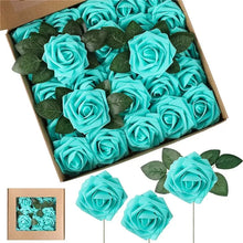 Load image into Gallery viewer, Foam Artificial Roses - 15/25/100pcs Fake Flowers for Wedding, Party &amp; Gift Décor