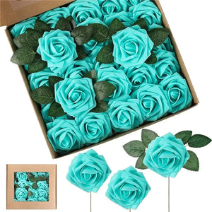 Foam Artificial Roses - 15/25/100pcs Fake Flowers for Wedding, Party & Gift Décor