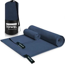 Load image into Gallery viewer, Fast Dry Microfiber Towel Sports Swimming Beach Ultra-soft Absorbent Gym Golf