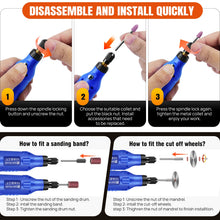 Load image into Gallery viewer, DayPlus Cordless Rotary Tool,1.5Ah 5-Speed, LED Power Multi Tool 80Pcs Accessories Kit for Carving, Polishing, Sanding, Drilling