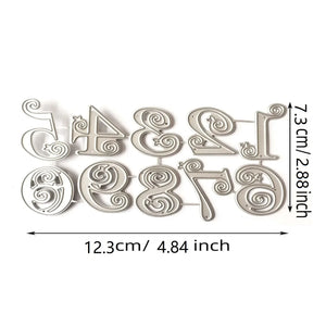 0-9 Lace Numbers Metal Cutting Dies Stencils DIY Scrapbooking Photo Album Decor