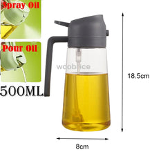 Load image into Gallery viewer, 2 in1 Plastic Kitchen Barbecue Cooking Oil Spray Bottle Olive Oil Dispenser Oil Jar Baking Vinegar Soy Sauce Spray Container