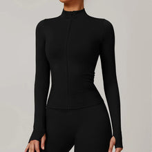 Load image into Gallery viewer, Seamless Long Sleeve Sports Jacket Women Zip Fitness Yoga Shirt Gym Top Activewear Running Coats Workout Clothes For Cycling