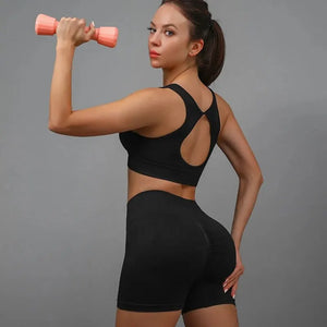 Women's High Waist Yoga Shorts Butt Lifting Tummy Control Workout Gym Running Tights