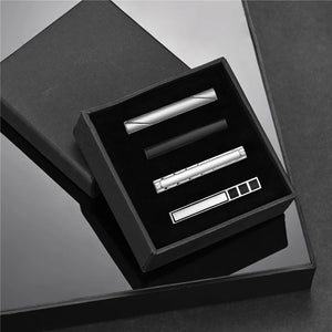 Minimalist Tie Clip & Cufflinks Set for Men - Business Party Gift Box, Luxury Fashion