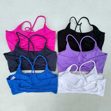 Load image into Gallery viewer, Sportswear Woman Gym Underwear Yoga Sport Bra Outdoor Jogging Cross Thin Shoulder Strap Fitness Sports Bra Breathable Female Top