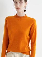 Load image into Gallery viewer, AOSSVIAO 2025 Autumn Winter Solid Mock-neck Pullover Sweater For Women Casual Knitwear Female Clothing Basic Soft Tops
