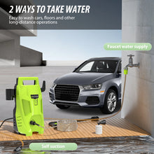 Load image into Gallery viewer, 2050PSI Electric High Pressure Washer, 1.6GPM 2300W Washer with 1-180° Adjustable Nozzle and Detergent Tank for Cleaning Car