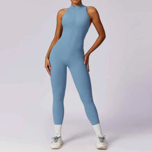 Load image into Gallery viewer, Zipper Yoga Jumpsuit Fitness Sports Overalls Gym Clothing Set Yoga Wear Pilates Workout Clothes Women Outfit Push Up Activewear