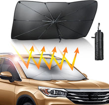 Load image into Gallery viewer, Foldable Front Car Windshield Sunshade Heat and Sun Resistant V-neck Design