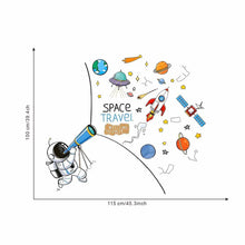 Load image into Gallery viewer, Astronaut Planet Wall Sticker Space Theme Kids Room Self-Adhesive Decor