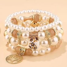 Load image into Gallery viewer, Elegant Multi-Layer Pearl Star Hand Chain Bracelet - Women&#39;s Fashion Alloy Jewelry