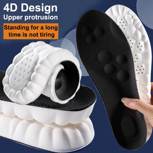 High Elasticity Latex Sport Insoles | Soft Shoe Pads with Arch Support & Shock Absorption