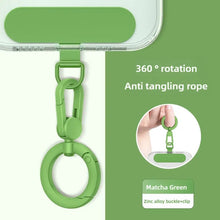 Load image into Gallery viewer, Metal Phone Lanyard Gasket Patch Rotatable Metal Buckle Hanging   Steel Clip Card Cord Tab Mobile Phone Accessories
