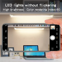 Load image into Gallery viewer, 1PC LED Under Cabinet Lighting USB Plug Dimmable 3 Colour Changes LED Night Light Kitchen Bedroom Lighting With Magnetic Strip