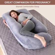 Load image into Gallery viewer, Pregnancy Pillows for Sleeping, G Shaped Full Body Maternity Pillow with Removable Cover - Support for Belly for Pregnant Women
