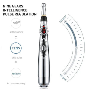 Electronic Acupuncture Pen Meridian Energy Massage Point Pain Relief Therapy Device