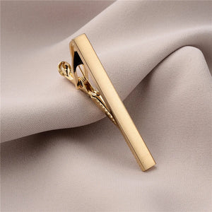 Minimalist Tie Clip & Cufflinks Set for Men - Business Party Gift Box, Luxury Fashion