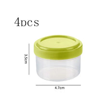 Load image into Gallery viewer, 4pcs Plastic Sauce Squeeze Bottle Mini Seasoning Box Salad Dressing Containers Outdoor Portable Barbecue Spice Jar Kitchen Tool
