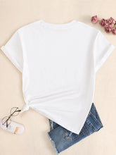 Load image into Gallery viewer, Women&#39;s Graphic Tee Love Heart Print Short Sleeve Casual T-shirt Summer Fashion