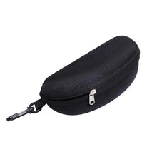 Load image into Gallery viewer, 1pc Portable Sunglasses Case Protector Oxford Cloth Hard EVA Zippered Eyeglasses Case with Carabiner Unisex Eyewear Accessories