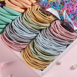 1159Pcs Women Hair Accessories Set Colorful Elastic Bands Scrunchies Headbands