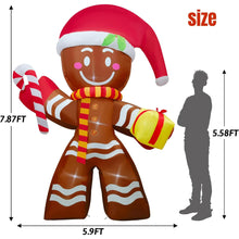 Load image into Gallery viewer, Christmas Inflatable Decoration Toy Built-in LED Lights Inflatable Model Ornament Xmas Party New Year Garden Indoor Outdoor Deco