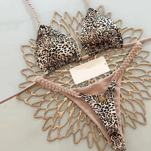 Load image into Gallery viewer, New Bikini Women Swimsuit Beach Vacation Swimwear Leopard Printed Sexy Bikini Set Beachwear Swimsuit Thong Bathing Suit Biquinis